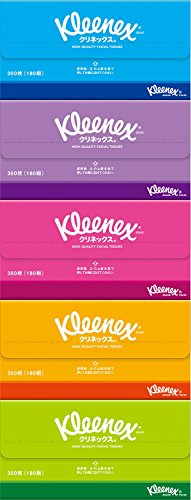 クリネックス ティシュー 360枚(180組) 5箱