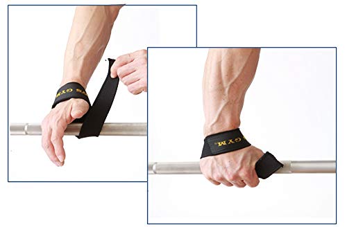 ゴールドジム(GOLD`S GYM) リストストラップ G3500 【初心者~プロ対応】 握力の補助 鍛えたい部位の集中トレーニング 懸垂 ラットプルダウン デッドリフト シーテッドローイング 【ゴールドジム正規品 ゴールドジムトレーナー愛用】