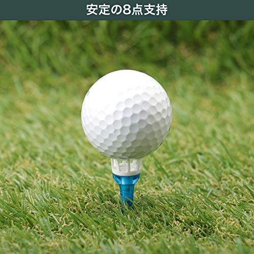 Tabata(タバタ) ゴルフ ティー 段 プラスチックティー 段付リフトティー 34mm 8本入 GV1412 34