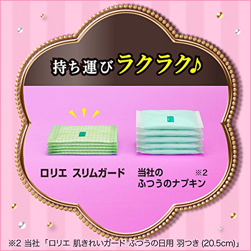 【まとめ買い】 ロリエ スリムガード 長時間しっかり昼用羽つき 25cm 19コ入 × 3セット(57コ)