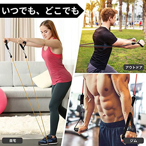 TheFitLife トレーニングチューブ チューブ トレーニング 筋トレチューブ(50kg)
