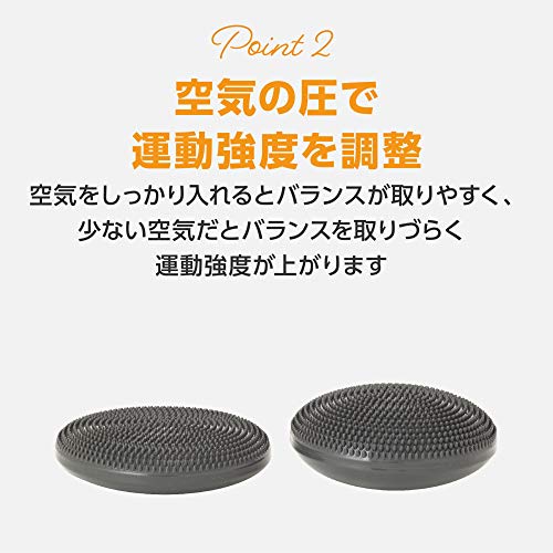 【Amazon限定ブランド】プリマソーレ(primasole) フィットネスボール 65cm インディゴブルー 空気入れ付き バランスボール フィットネス ピラティス PSS91NH015 & 【Amazon限定ブランド】 バランスディスク 【クールグレー】 2個入り 空気入れ付き 直径33cm 耐荷重250kg 体幹