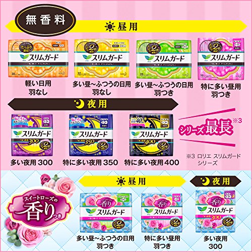 【まとめ買い】 ロリエ スリムガード 長時間しっかり昼用羽つき 25cm 19コ入 × 3セット(57コ)
