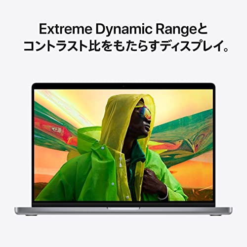 2021 Apple MacBook Pro (16インチ, 10コアCPUと16コアGPUを搭載したApple M1 Proチップ, 16GB RAM, 512GB SSD) - スペースグレイ