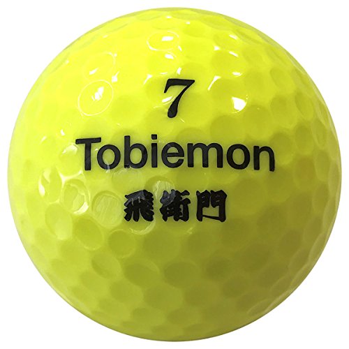 TOBIEMON(トビエモン) ゴルフボール 公認球 2ピース 1ダース(12個入り) イエロー メッシュバック入り TBM-2MBY