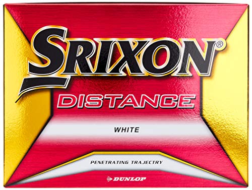 DUNLOP(ダンロップ) ゴルフボール SRIXON DISTANCE 2018年モデル 1ダース(12個入り) ホワイト